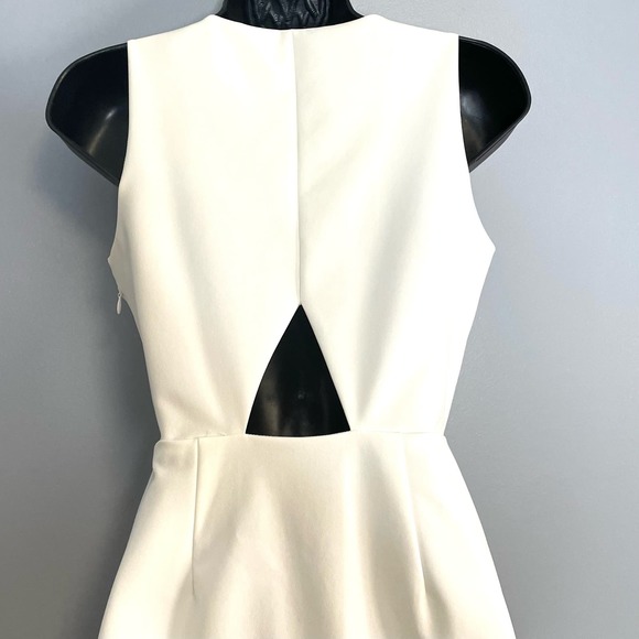 Rebecca Minkoff White Tiffani Flounce Mini Cocktail Dress 00 - Picture 5 of 5